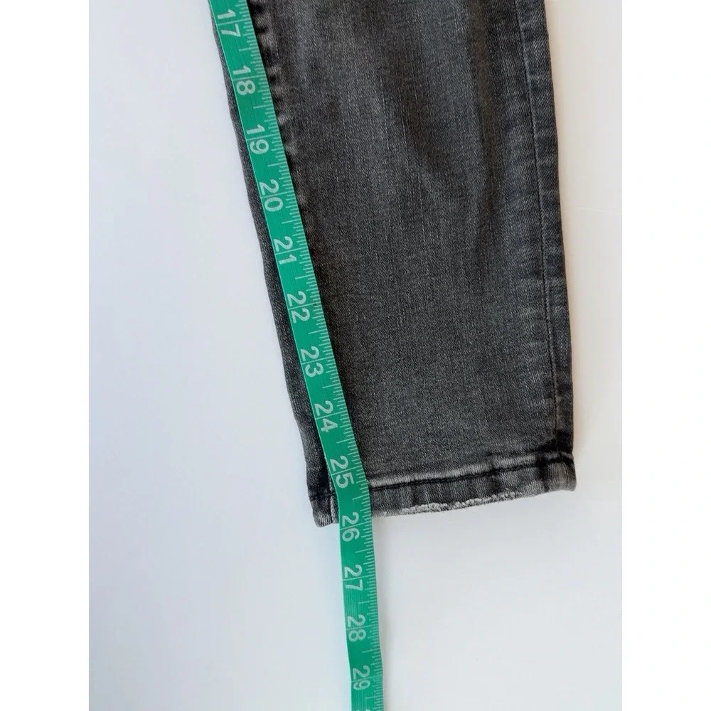 RISEN Jeans Women's 27/5 Gray Distressed Skinny Jeans Stretch Cropped